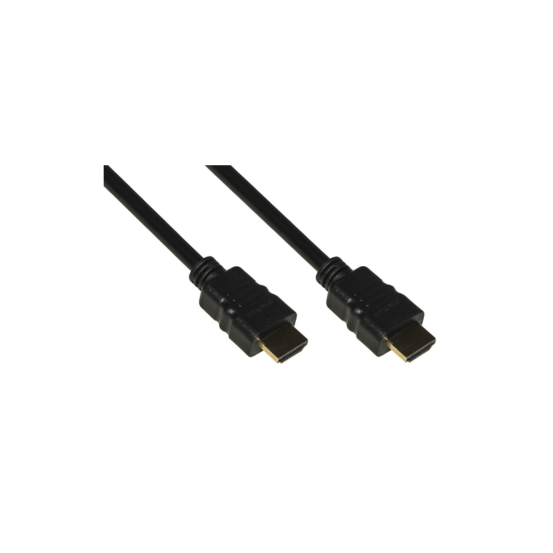 LKCHDMI150: LINK CAVO HDMI 4KX2K 30HZ 3D+ETHERNET CONTATTI DORATI MT 15 COLORE NERO