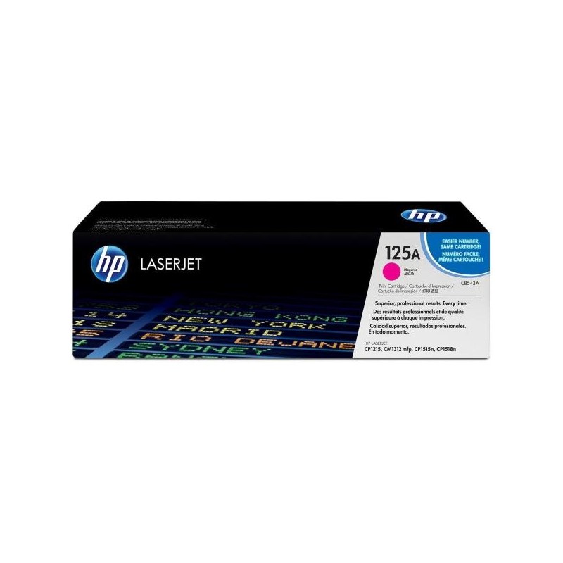 CB543A: HP TONER MAGENTA LASERJET CP1215/1515N/1518N CB543A: HP TONER MAGENTA LASERJET CP1215/1515N/1518N