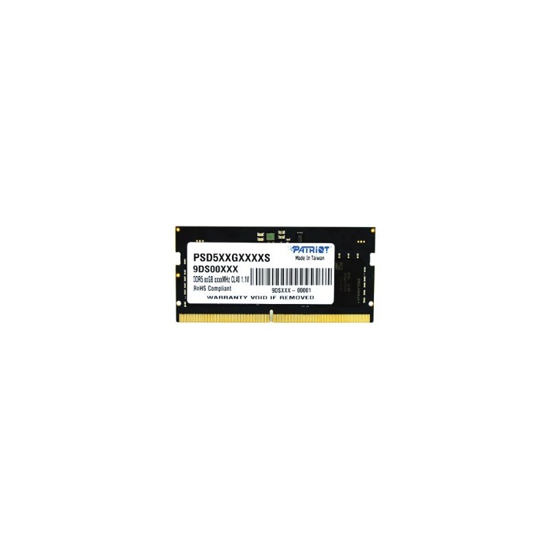PSD58G480041S: PATRIOT RAM SODIMM 8GB DDR5 4800MHZ