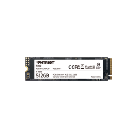 P300P512GM28: PATRIOT SSD INTERNO P300 512GB M.2 PCIE R/W 1700/1200 GEN 3X4