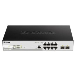DGS-1210-10P/ME: D-LINK SWITCH 8-PORT 10/100/1000BASE-T POE + 2-PORT 1 GBPS SFP PORTS METRO ETHERNET SWITCH