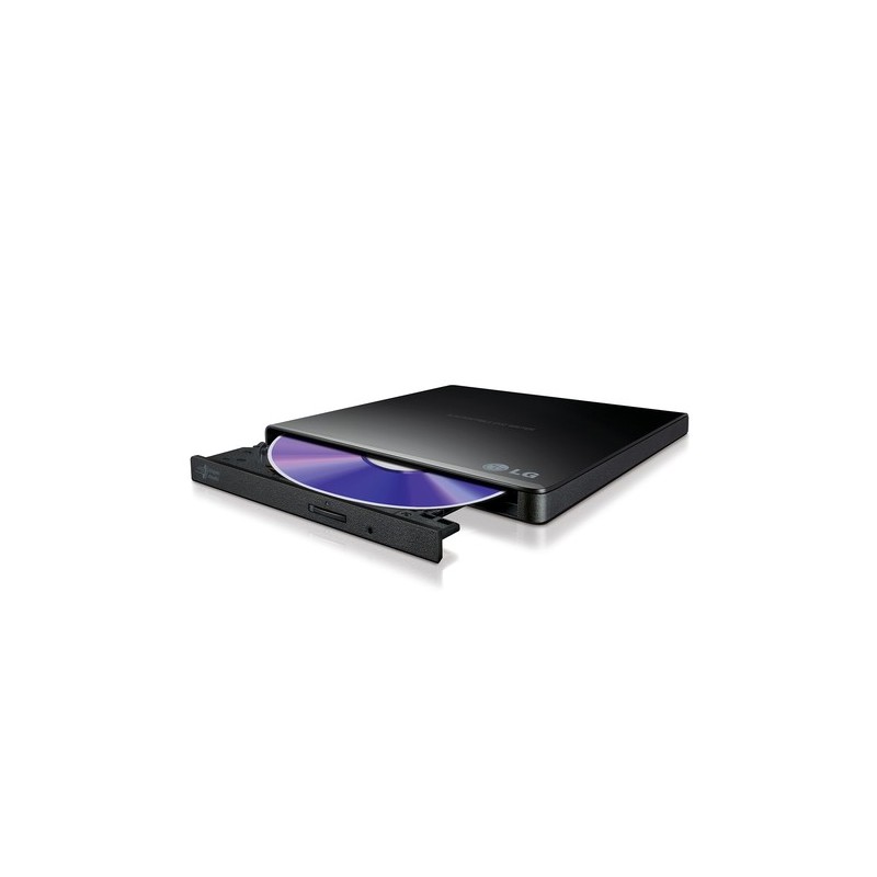 GP57EB40: LG MASTERIZZATORE ESTERNO DVD ULTRASLIM PORTABLE USB 8XDVDR WRITE 24X CD WRITE BLACK