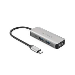 HD41-GL: HIPER DRIVE DOCKING STATION USB-C DUAL HDMI 4K CON PD PASS-THRU CON 100W