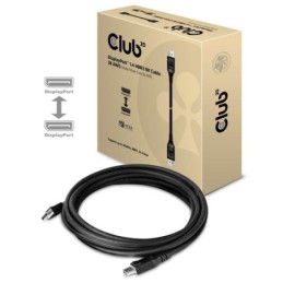CAC-1061: CLUB3D DISPLAYPORT 1.4 HBR3 CABLE MALE / MALE 5 METERS/16.40FT 8K @60HZ   28AWG