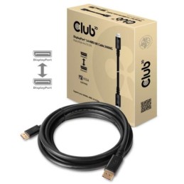 CAC-1069B: CLUB3D DISPLAYPORT 1.4 HBR3 CABLE MALE / MALE 4 METERS/13.12FT.8K @60HZ   24AWG  - BLACK CONNECTOR