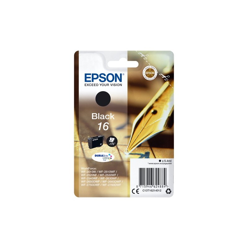 C13T16214012: EPSON CART INK NERO PER WF-2510WF