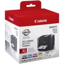 9254B004: CANON CART INK MULTICOLOR (BK + C + Y + M) PGI-2500XL PER MAXIFY MB4050