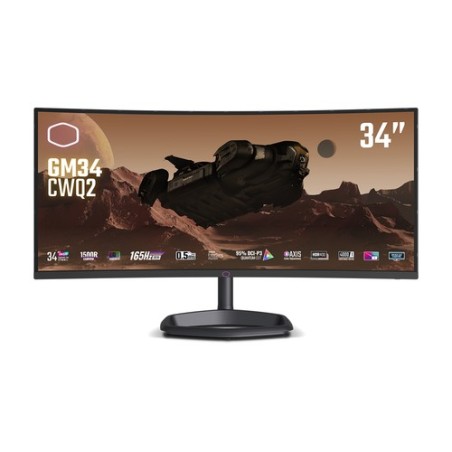 CMI-GM34-CWQ2-EK: COOLER MASTER MONITOR GAMING CURVO 34 LED VA 21:9 UWQHD 180HZ