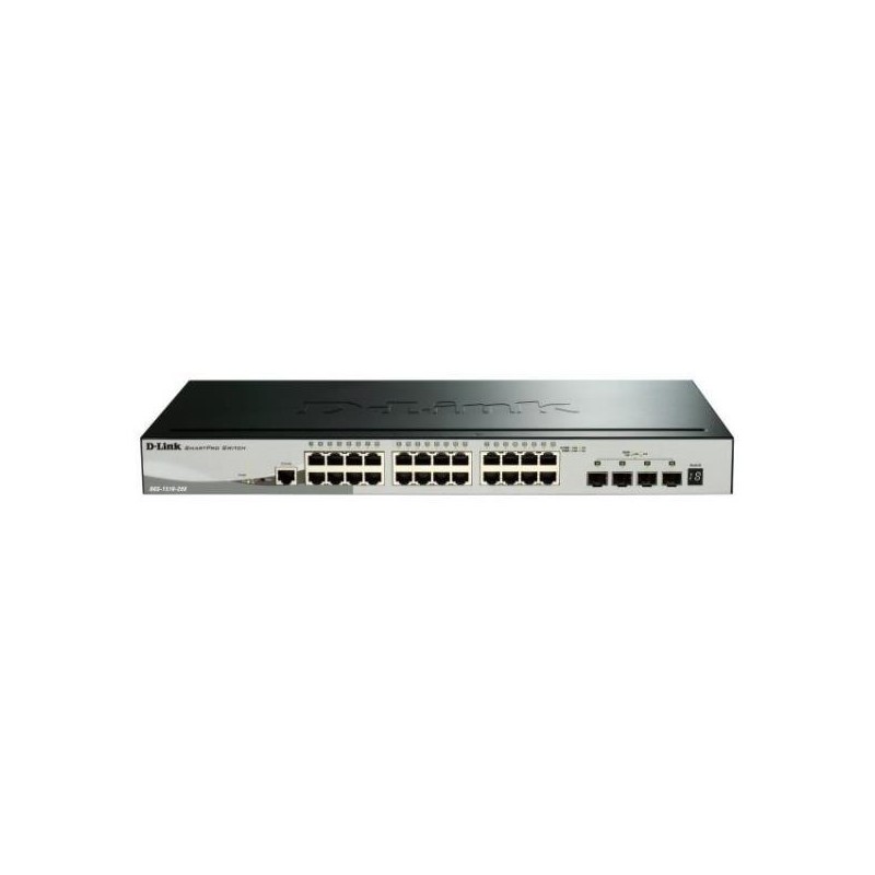 DGS-1510-28X: D-LINK SWITCH 28 PORTE 10/100/1000 GIGABIT STACKABLE SMART MANAGED SWITCH INCLUDING 4 10G SFP+ PORTS
