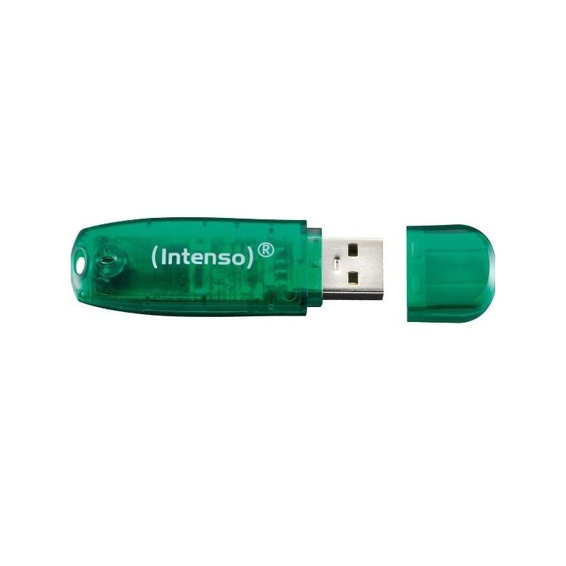 3502460: INTENSO PEN DISK RAINBOW LINE 8GB GREEN USB 2.0