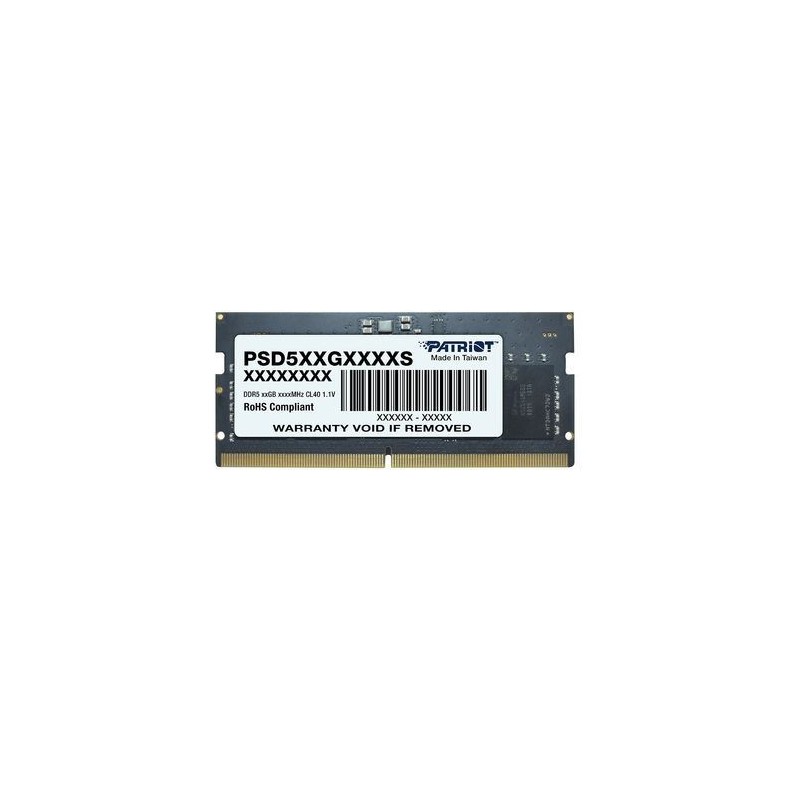 PSD58G520041: PATRIOT RAM 8GB DIMM DDR5 5200MHz 1Gx16