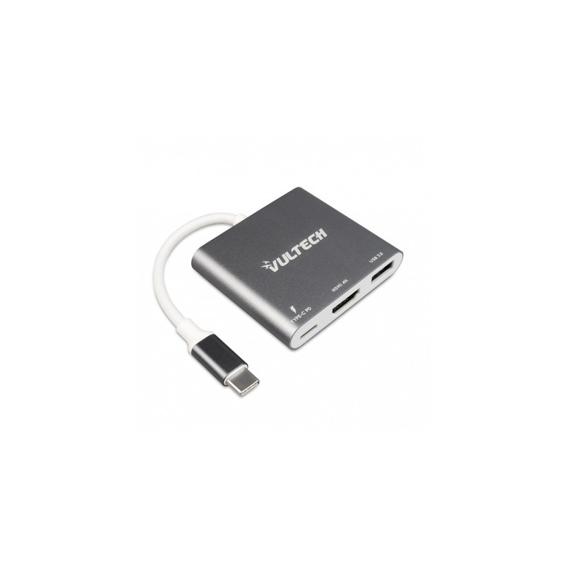 ATC-01: VULTECH ADATTATORE TYPE-C 1 HDMI 1 USB 3.0 1 PD