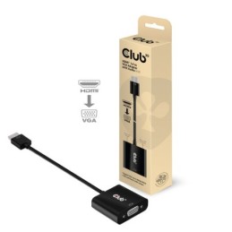 CAC-1302: CLUB3D HDMI 1.4 TO VGA ACTIVE ADAPTER WITH AUDIO M/F