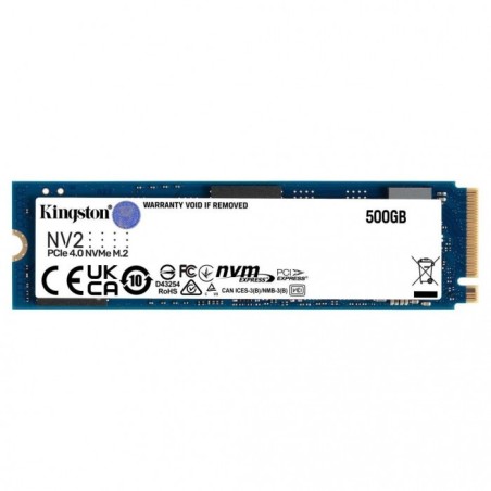 SNV2S/500G: KINGSTON SSD INTERNO NV2 NVM 500GB M.2 PCIe 4.0 R/W 3500/2100