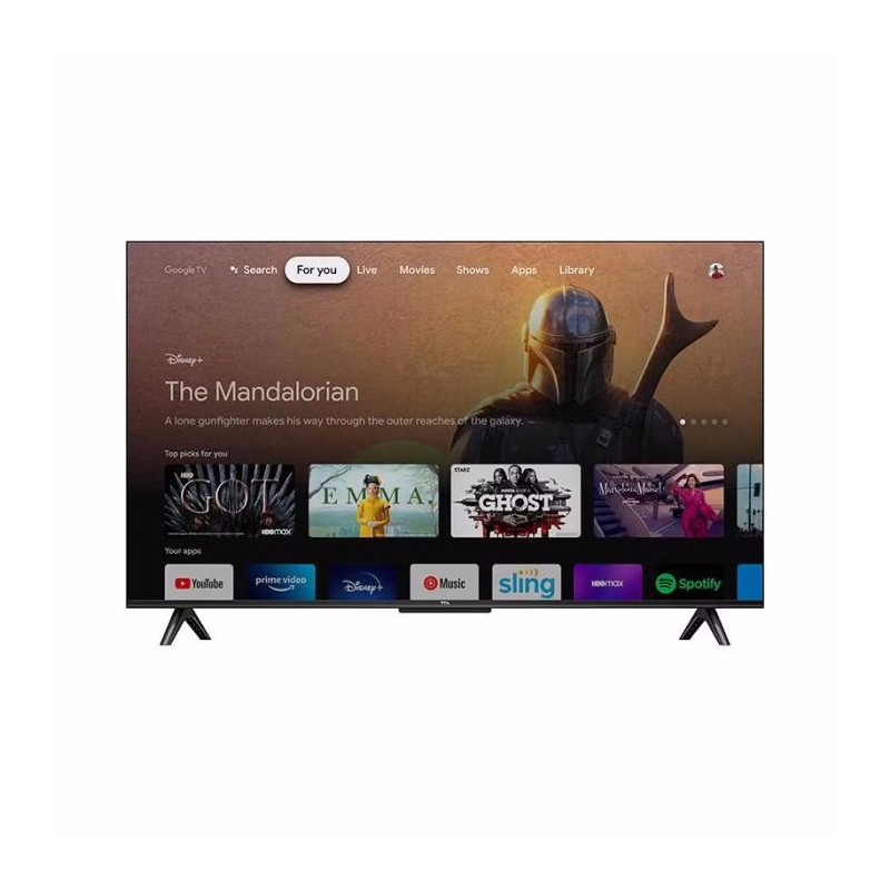 43P631: TCL TV 43" 4K HDR SMART TV ANDROID CON GOOGLE TV NERO
