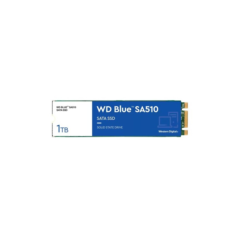 WDS100T3B0B: WESTERN DIGITAL SSD BLUE INTERNO SA510 1TB M.2 SATA R/W 560/480