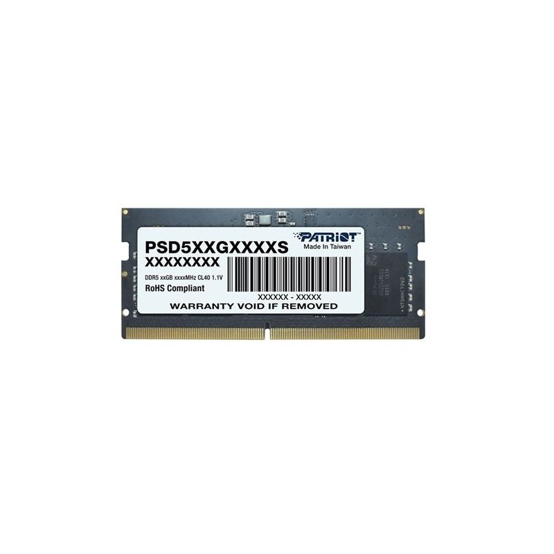 PSD516G480081S: PATRIOT RAM SODIMM 16GB DDR5 4800MHZ