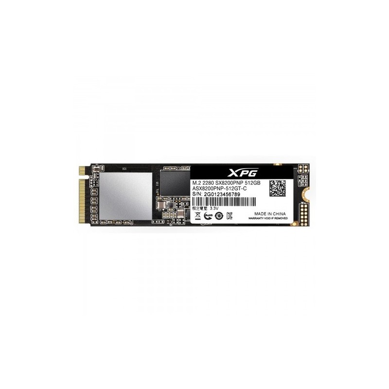 ASX8200PNP-512GT-C: ADATA SSD INTERNO SX8200PNP 512GB M.2 PCIe  R/W 3500/2300