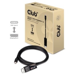 CAC-1557: CLUB3D USB TYPE C TO DP 1.4 8K60HZ HDR  1.8M CABLE