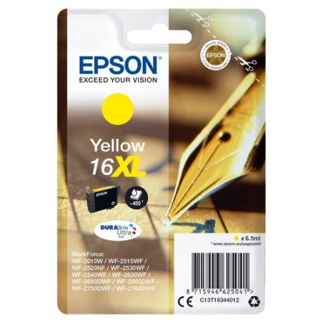 C13T16344012: EPSON CART INK XL GIALLO PER WF-2510WF