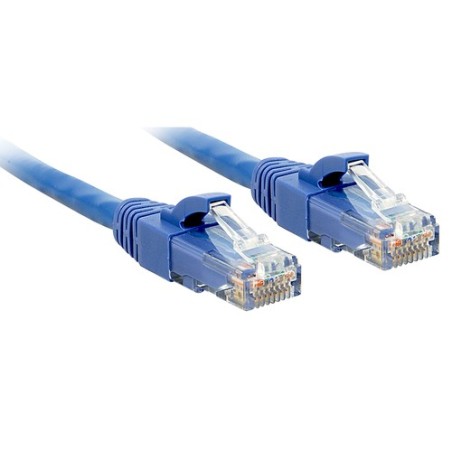 48019: LINDY CAVO DI RETE PATCH CAT. 6 U UTP 3 MT CONNETTORE RJ45 BLU