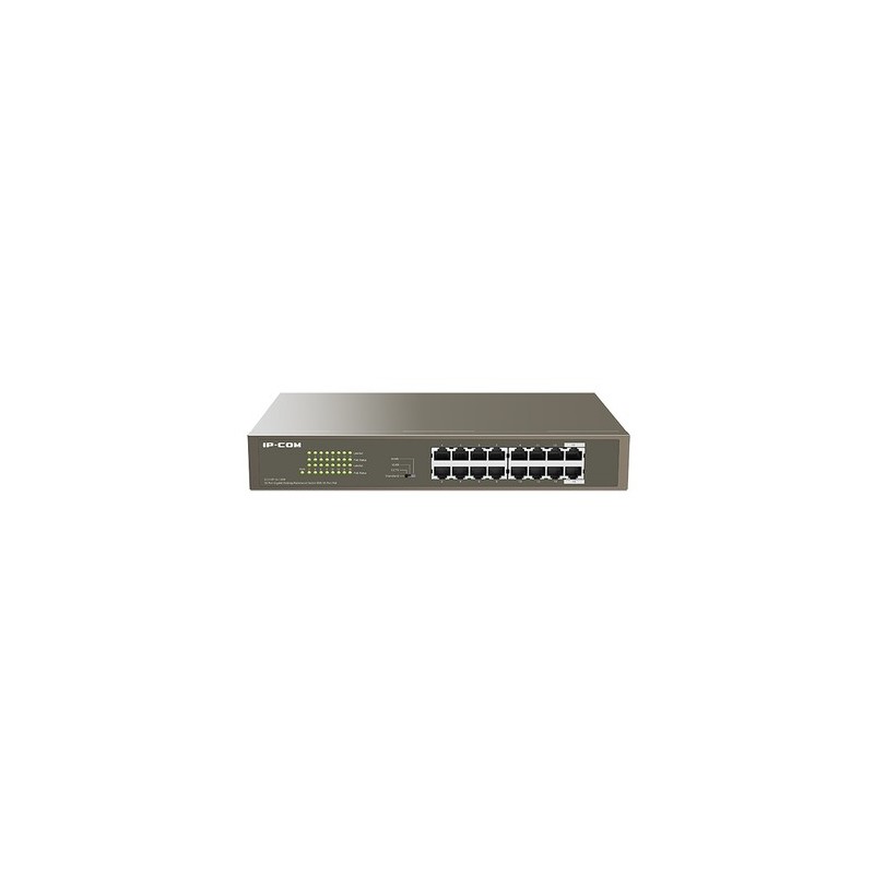 G1116P-16-150W: IP-COM Switch 16-Port Gigabit Desktop/Rackmount With 16-Port PoE