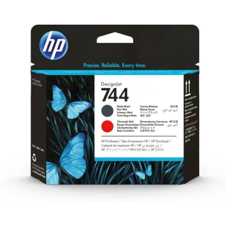 F9J88A: HP CART INK 744 NERO OPACO + ROSSO