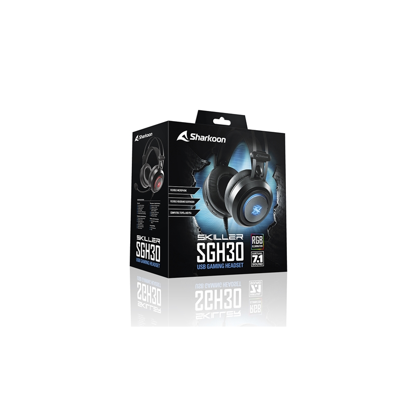 SKILLER SGH30: SHARKOON CUFFIE STEREO GAMING HEADSET