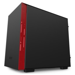 CA-H210I-BR: NZXT CASE H210I MID TOWER ATX MATTE BLACK/RED