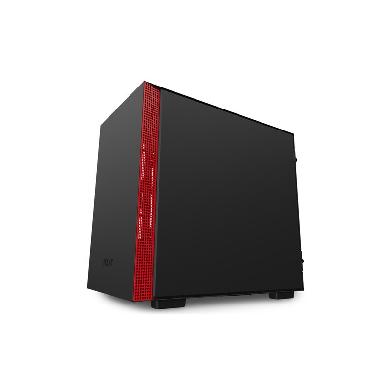 CA-H210I-BR: NZXT CASE H210I MID TOWER ATX MATTE BLACK/RED