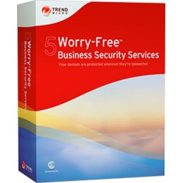 WF00219023: TREND MICRO WORRY FREE BUSINESS SECURITY SERVICES V5 MULTI LANGUAGE 11-25 USER 12 MONTH RINNOVO