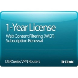 DSR-250-WCF-12-LIC: D-LINK ROUTER DSR-250 DYNAMIC WEB CONTENT FILTERING LICENSE 12-MONTHS