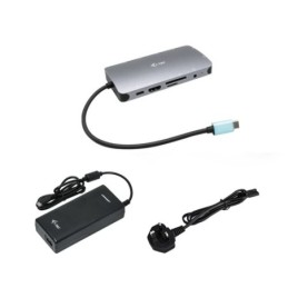 C31NANOVGA112W: I-TEC DOCKING STATION USB-C METAL NANO DOCK HDMI/VGA + LAN + POWER DELIVERY 100 W + CHARGER 112W (BU