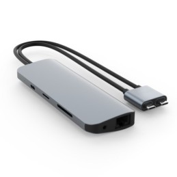 HD392-GRAY: HIPER DRIVE HUB USB-C VIPER 10 IN 2 PER MACBOOK CHROMEBOOK E PC