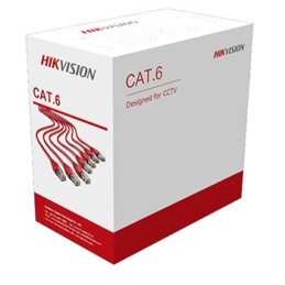 DS-1LN6UEL3: HIKVISION CAVO UTP CAT 6 24AWG CPR(Cca s1b d1 a1) LSZH 0.53MM REEL PACKING BLU