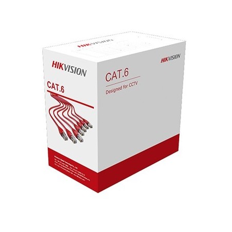 DS-1LN6UEL3: HIKVISION CAVO UTP CAT 6 24AWG CPR(Cca s1b d1 a1) LSZH 0.53MM REEL PACKING BLU