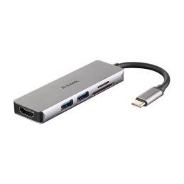DUB-M530: D-LINK HUB USB-C 5-IN-1 CON HDMI E LETTORE CARD SD/MICRO SD