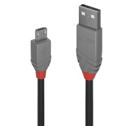 36734: LINDY CAVO USB 2.0 TIPO A A MICRO B ANTHRA LINE