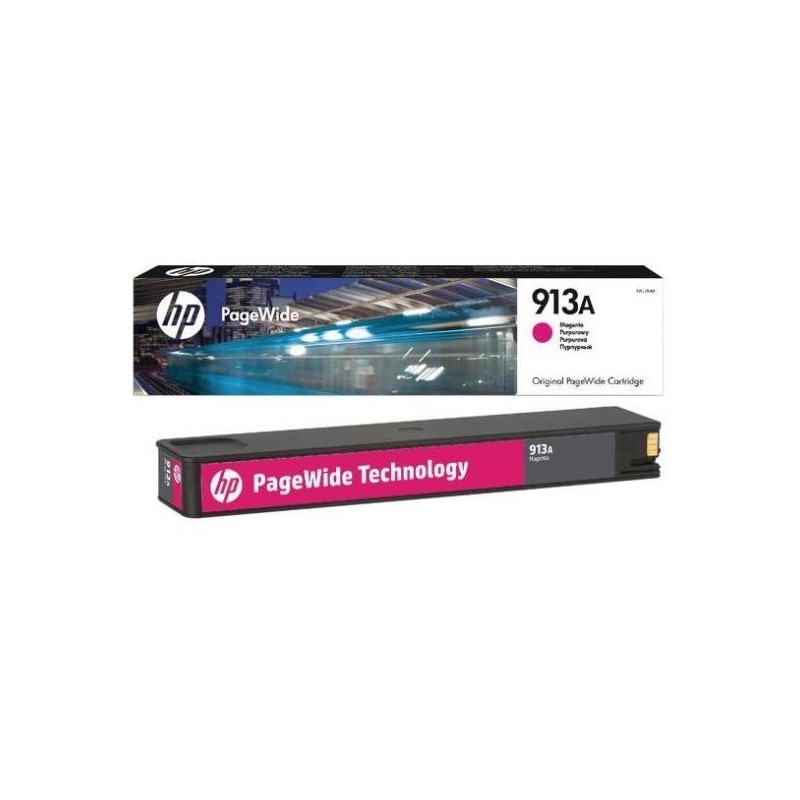 F6T78AE: HP CART INK MAGENTA 913A 3.000 PAG PER PAGEWIDE PRO 477 377