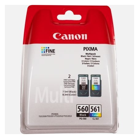 3713C005: CANON CART INK MULTIPACK PG-560 / CL-561 (NERO - CIANO - MAGENTA - GIALLO)