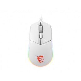S12-0401950-CLA: MSI MOUSE GAMING CLUTCH GM11 WIRED LED ROSSO SENSORE OTTICO