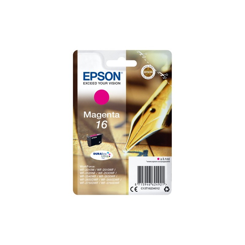 C13T16234012: EPSON CART INK MAGENTA PER WF-2510WF