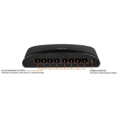 DES-1008D: D-LINK SWITCH 8 PORTE 10/100 SOHO