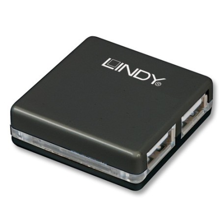 42742: LINDY MINI HUB USB 2.0 4 PORTE