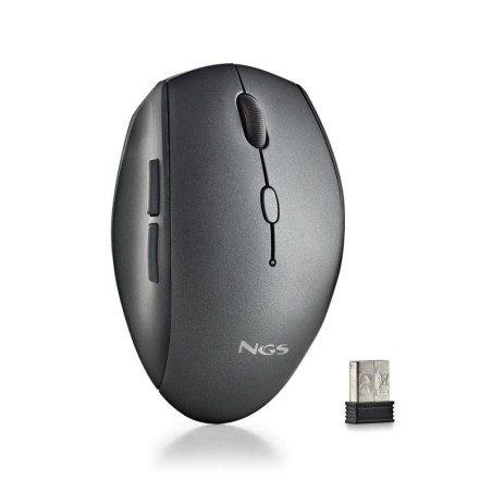 BEEBLACK: NGS MOUSE NERO ERGONOMICO SENZAFILI E BOTTONI SILENZIOSI