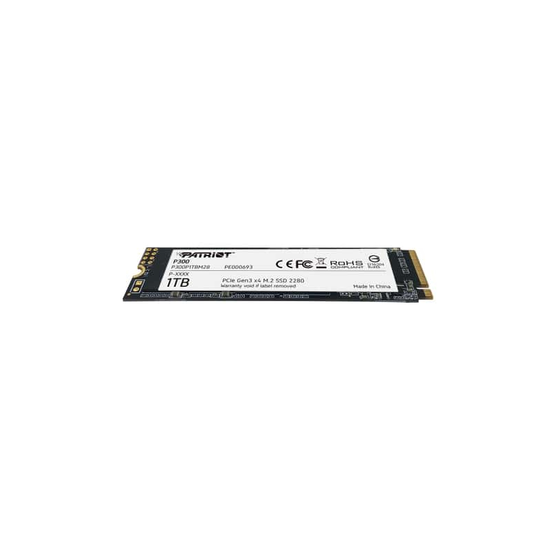 P300P1TBM28: PATRIOT SSD INTERNO P300 1TB M.2 PCIE R/W 2100/1650 GEN 3X4