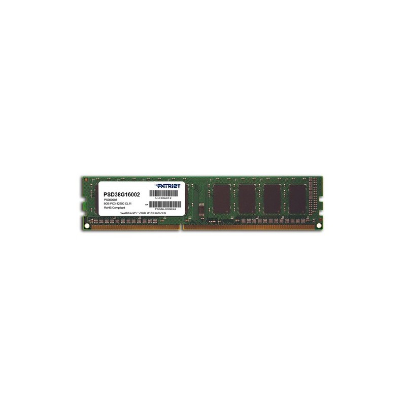 PSD38G16002: PATRIOT RAM DIMM 8GB DDR3 1600MHZ CL11