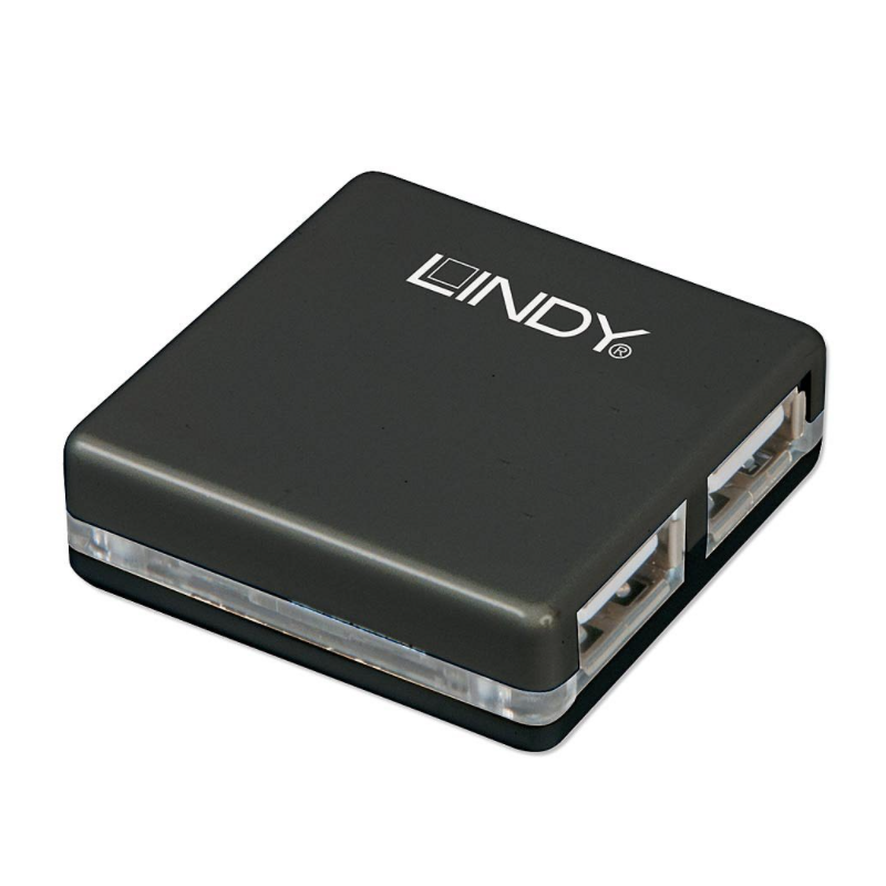 42742-A: LINDY MINI HUB USB 2.0 4 PORTE