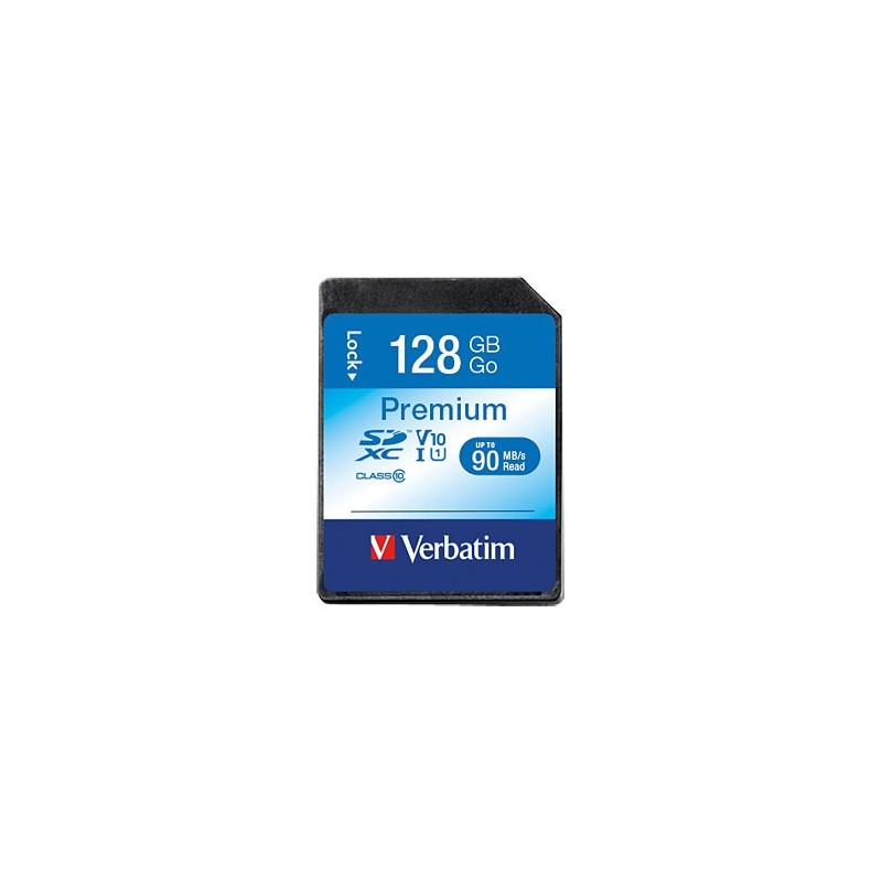 44025: VERBATIM SD CARD XC / UHS1 (SDXC) 128GB CLASS 10