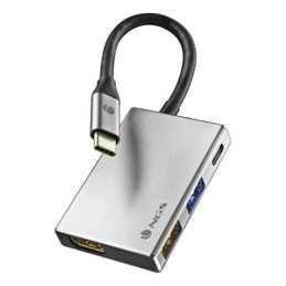 WONDERDOCK4: NGS ADATTATORE MULTIPORTA USB-C DA 4 A 1 IN ALLUMINIO USB-C 5V/0